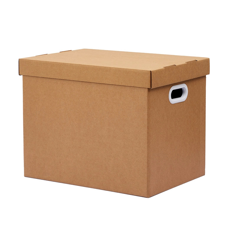 Cowhide Storage Box Paper Box File File Box Storage Box Storage Box Large Capacity Carton with Lid Foldable Storage